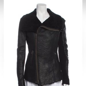 Veda leather and shearling jacket S